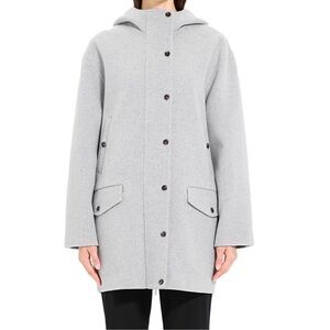 Theory Double Faced Wool and Cashmere Hooded Parka